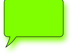 Green Speech Bubble Icon PNG Image