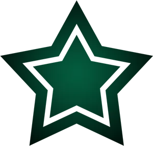 Green Star Graphic PNG Image