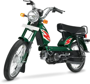 Green T V S Moped H D PNG Image