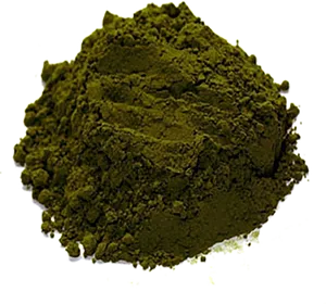 Green Tea Powder Heap PNG Image