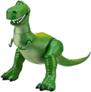 Green Toy Dinosaur Figure PNG Image