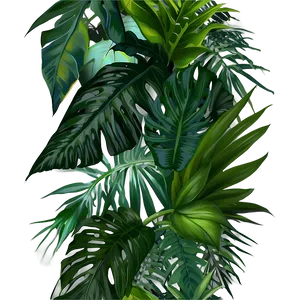 Green Tropical Plant Png Cpu PNG Image