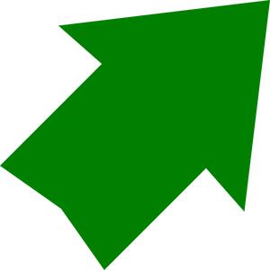 Green Up Arrow Graphic PNG Image