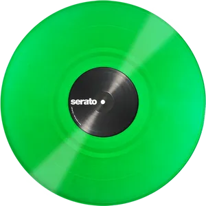 Green Vinyl Record Serato PNG Image