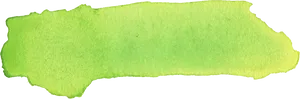 Green Watercolor Banner Texture PNG Image