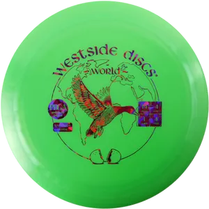 Green Westside Discs Frisbee PNG Image