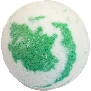 Green White Bath Bomb Circle PNG Image