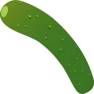 Green Zucchini Illustration.png PNG Image