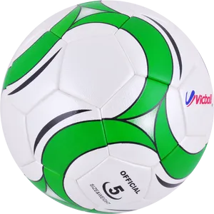 Greenand White Soccer Ball PNG Image