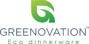 Greenovation Eco Dinnerware Logo PNG Image