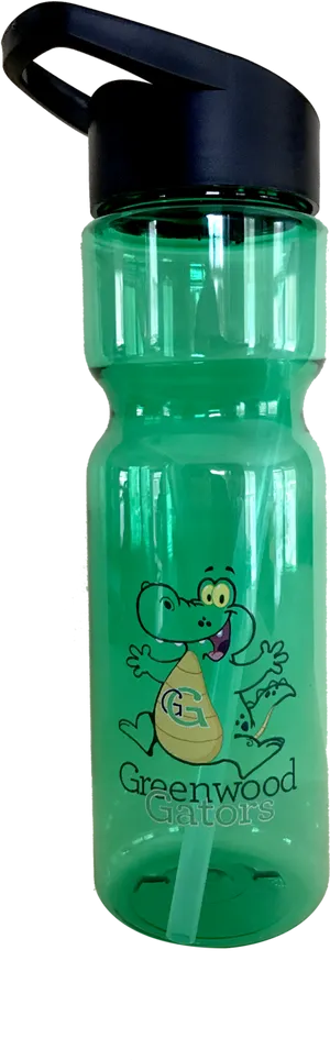 Greenwood Gators Water Bottle PNG Image