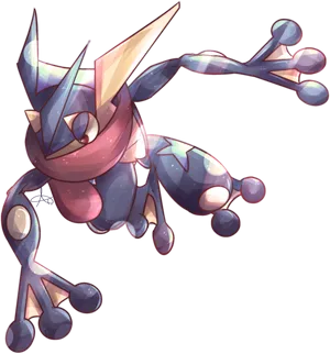 Greninja Pokemon Artwork PNG Image