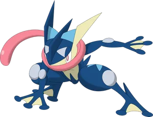 Greninja Pokemon Character Art PNG Image