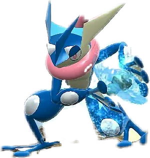 Greninja Pokemon Water Shuriken PNG Image