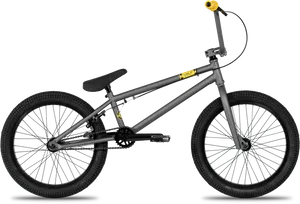 Grey B M X Bike Profile PNG Image