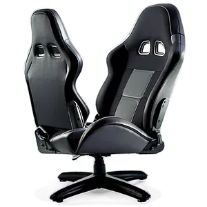 Grey Gamer Chair Png Hbk PNG Image