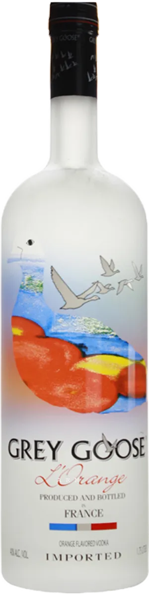 Grey Goose L' Orange Vodka Bottle PNG Image