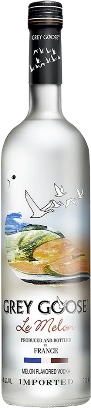 Grey Goose Le Melon Vodka Bottle PNG Image