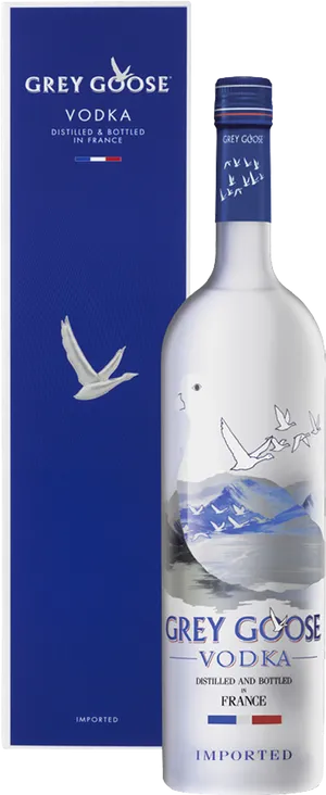 Grey Goose Vodka Bottleand Box PNG Image