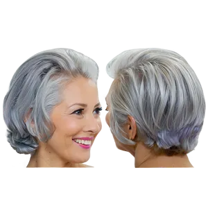 Grey Hair Dye Techniques Png Thw PNG Image