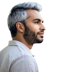 Grey Hair Style Png Srr PNG Image