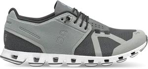 Grey Performance Running Sneakers PNG Image