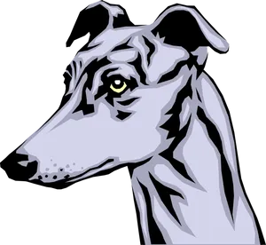 Greyhound Vector Art PNG Image