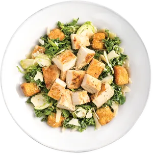 Grilled Chicken Kale Salad PNG Image