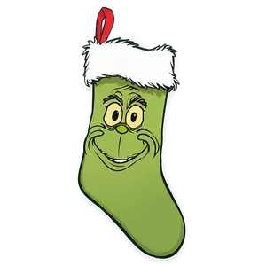 Grinch Christmas Stocking Png Erh PNG Image