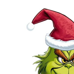 Grinch Santa Hat Png Pky PNG Image