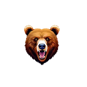 Grizzly Bear Head Graphic Png Cax PNG Image