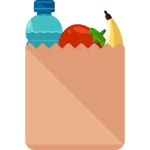 Grocery Bag With Fresh Produce PNG Image