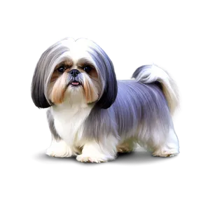 Groomed Shih Tzu Show Dog Png Kml PNG Image