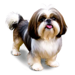 Groomed Shih Tzu Show Dog Png Mnd41 PNG Image