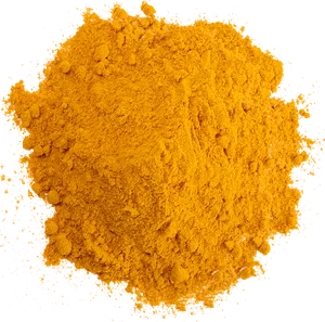 Ground Turmeric Powder Pile PNG Image