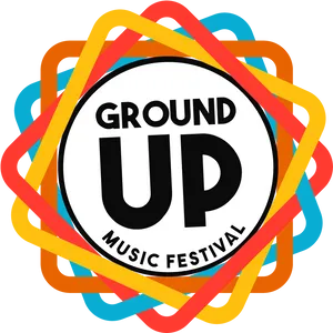 Ground Up Music Festival Logo PNG Image