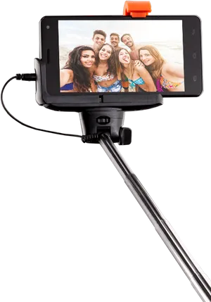 Group Selfie Beach Trip Smartphone PNG Image