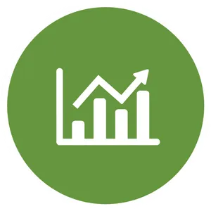 Growth Chart Icon PNG Image