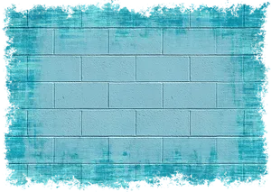 Grunge Blue Brick Wall Texture PNG Image