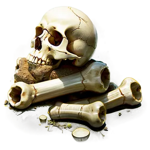 Grunge Bone Pile Illustration Png Pvf67 PNG Image