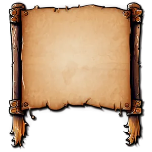 Grunge Old Scroll Banner Png Pbm PNG Image