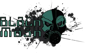 Grunge_ Skull_ Gas_ Mask_ Vector PNG Image