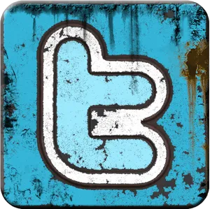 Grunge_ Twitter_ Logo PNG Image