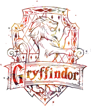 Gryffindor Crest Artistic Interpretation PNG Image