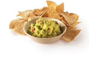 Guacamoleand Tortilla Chips PNG Image