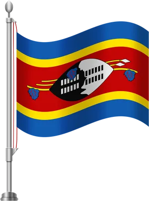 Guam Flagon Pole PNG Image