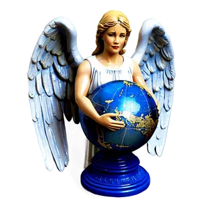 Guardian Angel Holding Globe Png Upq36 PNG Image