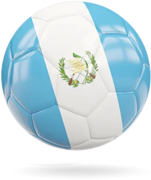 Guatemala Flag Soccer Ball PNG Image