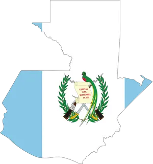 Guatemala Mapand Coatof Arms PNG Image