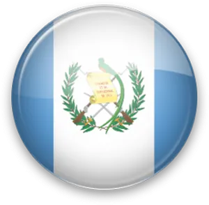 Guatemala National Emblem Button PNG Image